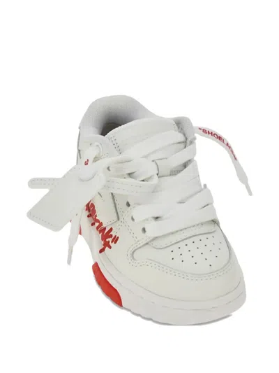 Off-white Kids' Out Of Office Lace-up Sneakers In White