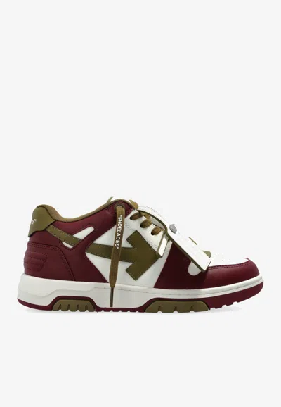 Off-white Out Of Office Leather Low-top Sneakers In Multicolor