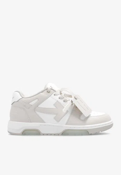 Off-white Out Of Office Leather Low-top Sneakers In Multi