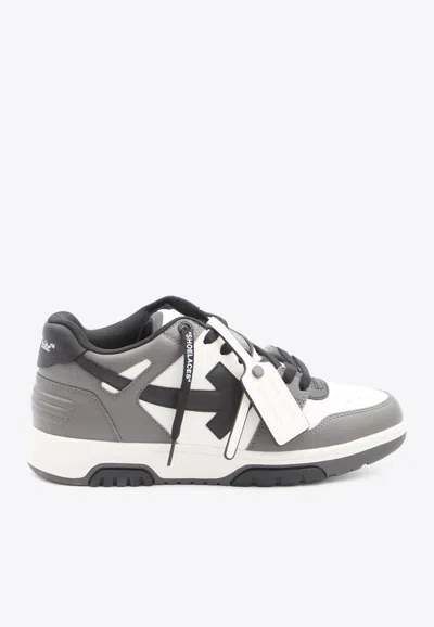 OFF-WHITE OUT OF OFFICE LEATHER SNEAKERS