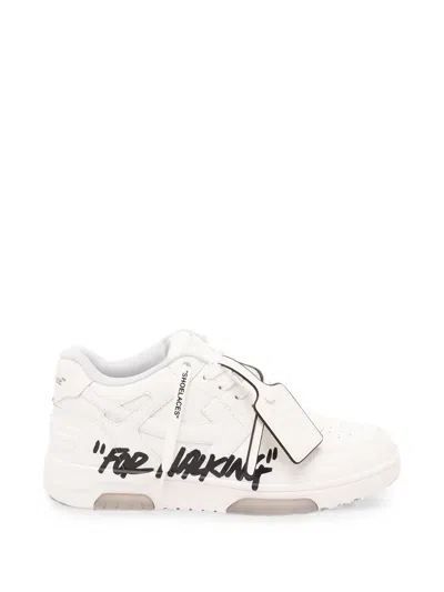 Off-white Urban Sneakers With Distinctive Arrow Motif And Zip Tie Detail In White