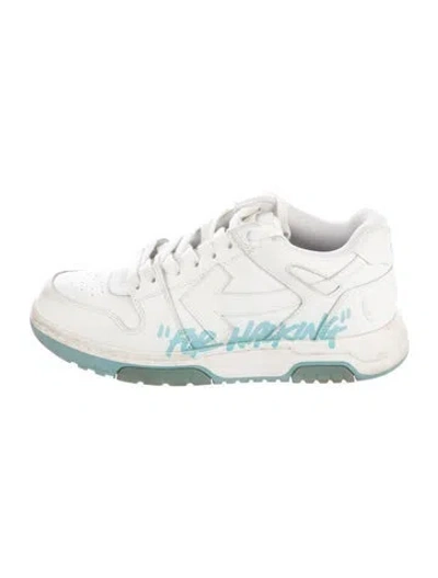 Pre-owned Off-white Out Of Office "ooo" Athletic Sneakers In White