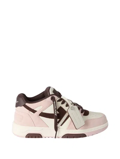 Off-white Out Of Office Perforated Leather Low-top Sneakers In Multi