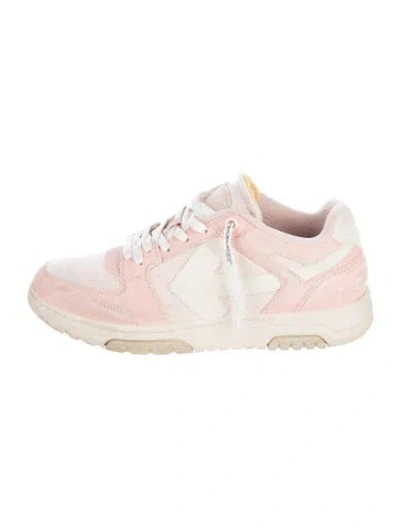 Pre-owned Off-white Out Of Office Slim 'pink' Sneakers