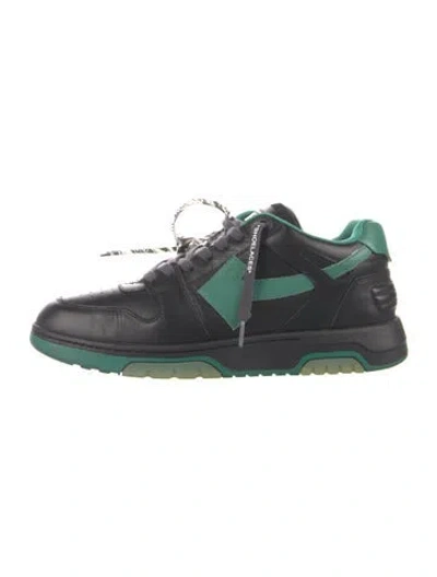 Pre-owned Off-white Out Of Office Sneakers In Black/green