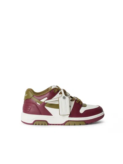 Off-white Out Of Office Sneakers In Burgundy