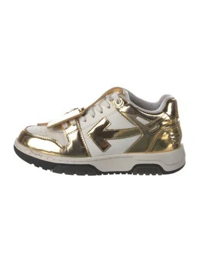 Pre-owned Off-white Out Of Office Sneakers In Metallic/white