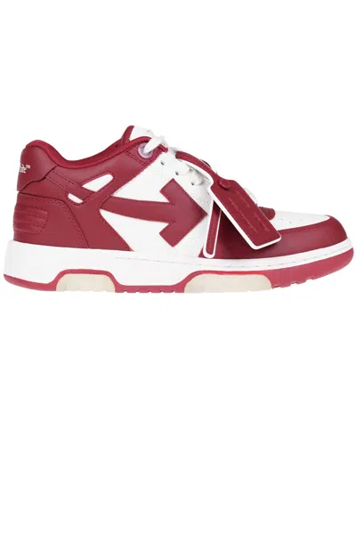 Off-white Out Of Office Sneakers In Red