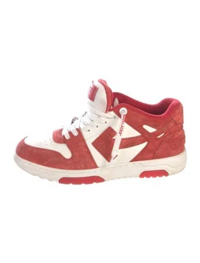 Pre-owned Off-white Out Of Office Sneakers Sneakers In Red