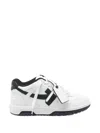 Off-white Hybrid 90s-inspired Low-top Sneakers With Calf Leather Finish In White