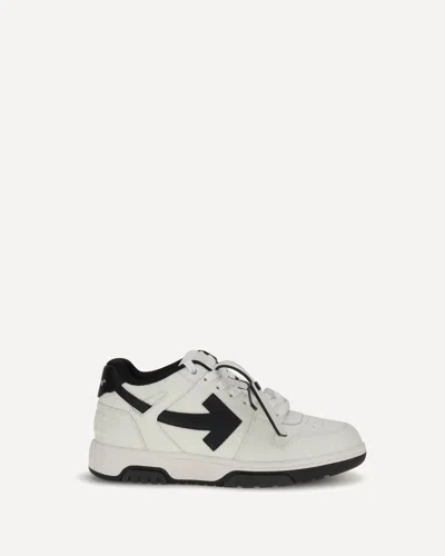 Off-white Out Of Office White Leather Sneaker In Animal Print