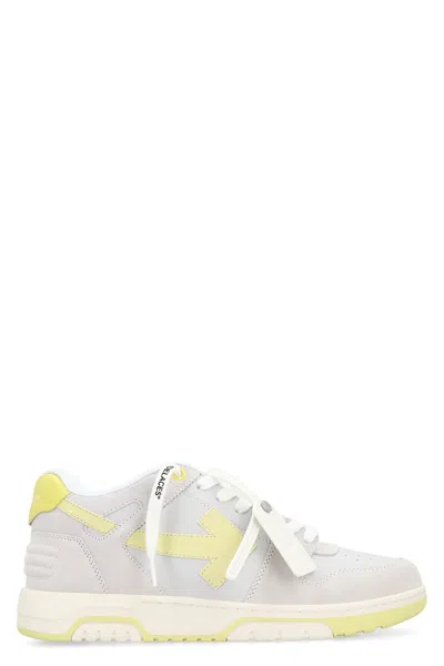 Off-white Out Of Office Suede Sneakers For Men In Multi
