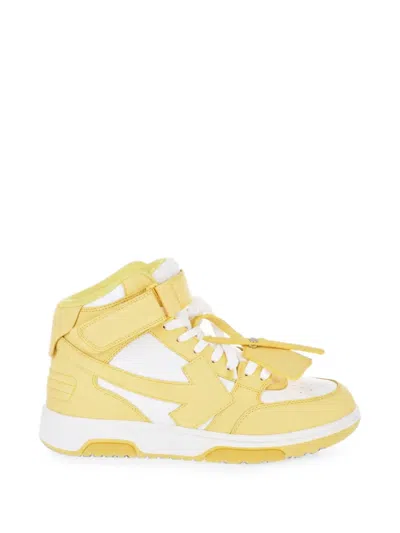 Off-white Out Of Office Touch-strap Sneakers In Yellow