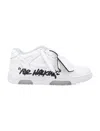 Off-white Out Of Office Graffiti-print Low-top Sneakers In White