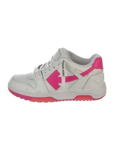 Pre-owned Off-white Out Of Office "white Fuchsia" Athletic Sneakers In Pink/white