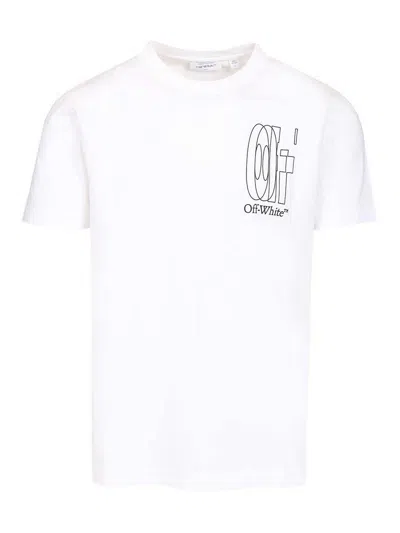 Off-white Outline Double Arrow Slim T-shirt In White