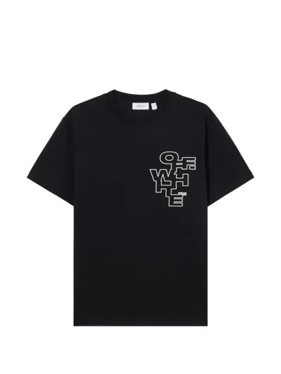 Off-white Outline T-shirt In Black