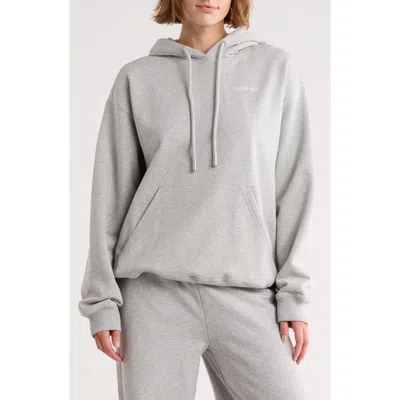 Off-white Oversize Cotton Hoodie In Gray