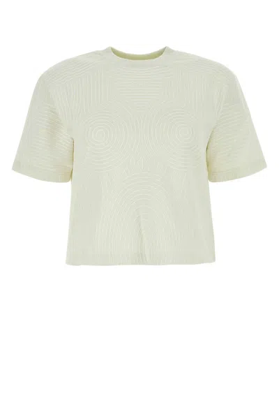 Off-white Ivory Cotton Oversize T-shirt In Neutral