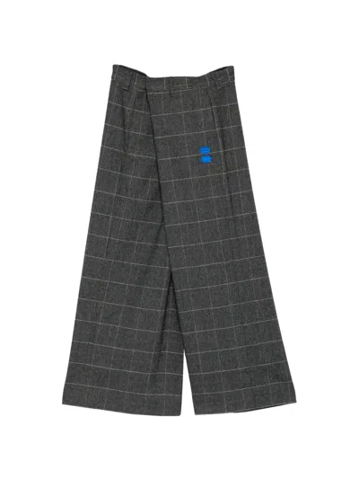 Off-white Oversize Pants In Gray