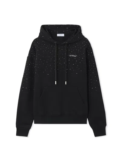 Off-white Ow X Swarovski Skate Hoodie In Multi