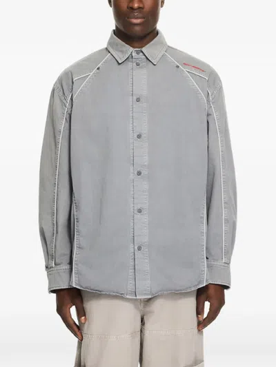 Off-white Owr Piped Shirt In Gray
