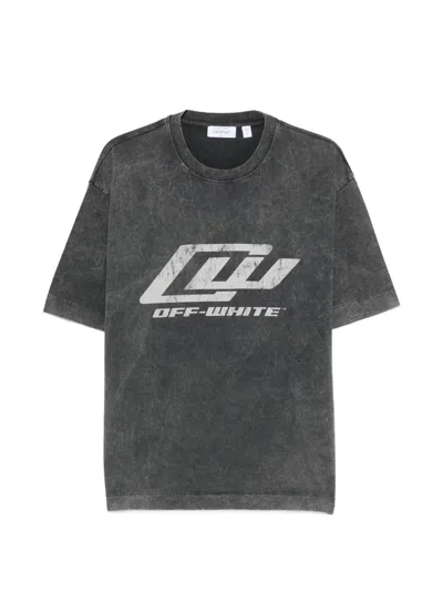 Off-white `owr Skate` Short Sleeve T-shirt In Gray