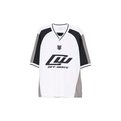 Off-white Owr Team Soccer Short Slleve Top In White