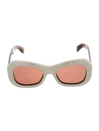 Pre-owned Off-white Pablo Cat-eye Sunglasses In Neutrals