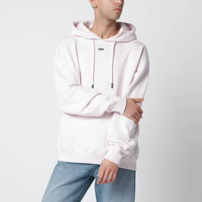 Off-white Paint Arrow Hoodie With Logo And Print In White