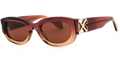 Off-white Palmer 316e Women's Sunglasses Brown Size 52 In Multi