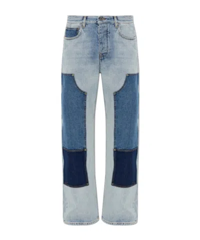 OFF-WHITE PANELLED JEANS