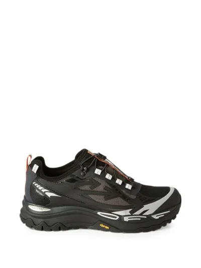 Off-white Mesh Panel Low Top Sneakers In Black