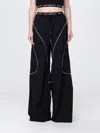 Off-white Off White Black Polyester Trousers In Black