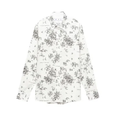 Pre-owned Off-white Paperclip Shirt 'white/black' | Men's Size S