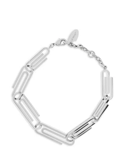 Off-white Gliederarmband Mit Büroklammer In Metallic