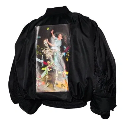 Off-white Pascal Applique Pilot Jacket Men's Black