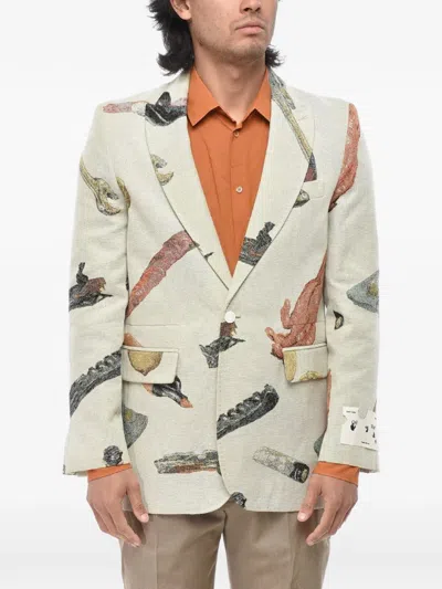 Off-white Pascal Blazer In Orange