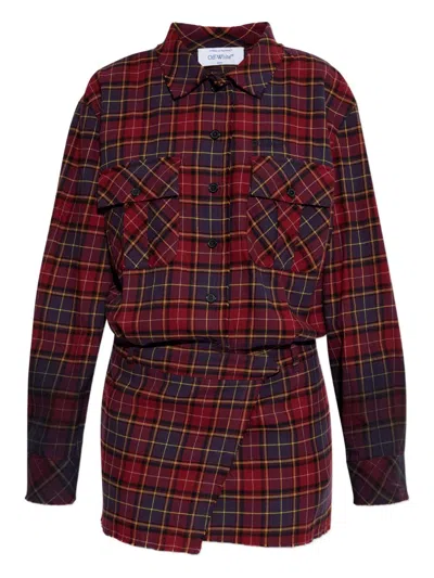 Off-white Patterned Cotton Sweater In Multi