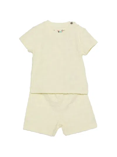 Off-white Babies' Patterned Shorts Set (set Of Two) In Yellow