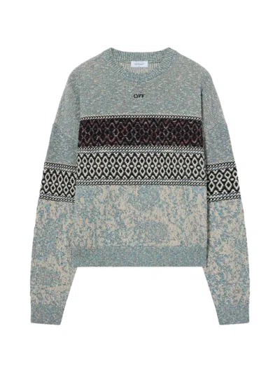 Off-white Persian Arrow Knit Sweater In Pattern