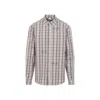 Off-white Pink Flannel Regular Shirt In Gray