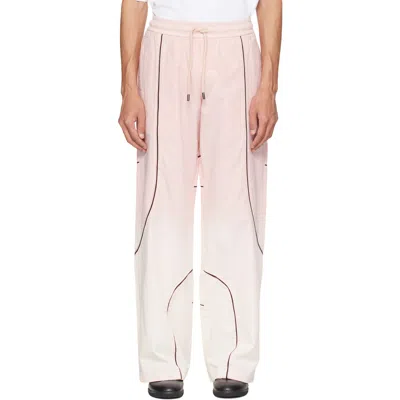 Off-white Pink Garment Dye Slouchy Track Pants In Neutral
