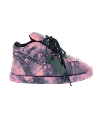 Off-white Pink Leather Sneakers