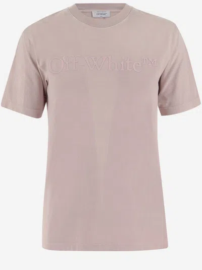 Off-white Pink Logo Detail T-shirt