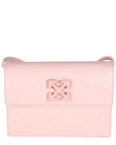 Pre-owned Off-white ™ Pink Saffiano Leather Saffiano Jitney 2.0 Crossbody Bag (authentic  Pre-loved)