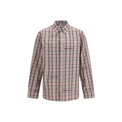 OFF-WHITE OFF-WHITE PLAID COTTON FLANNEL SHIRT
