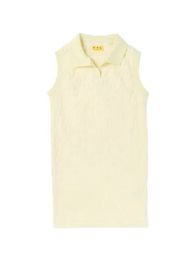 Off-white Kids' Polo Sleeveless Dress In Neutral