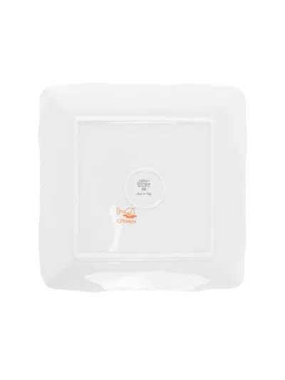Off-white Porcelain Squared Decorative Tray