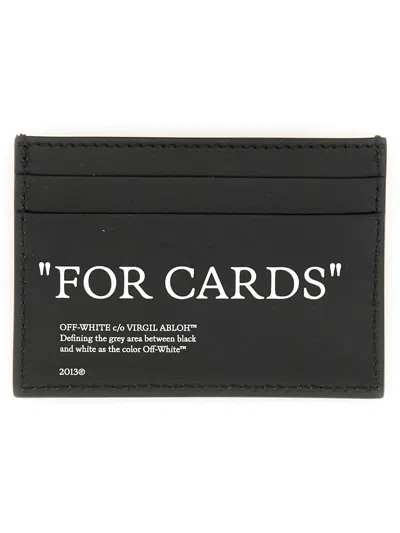 Off-white Portacarte Quote In Red
